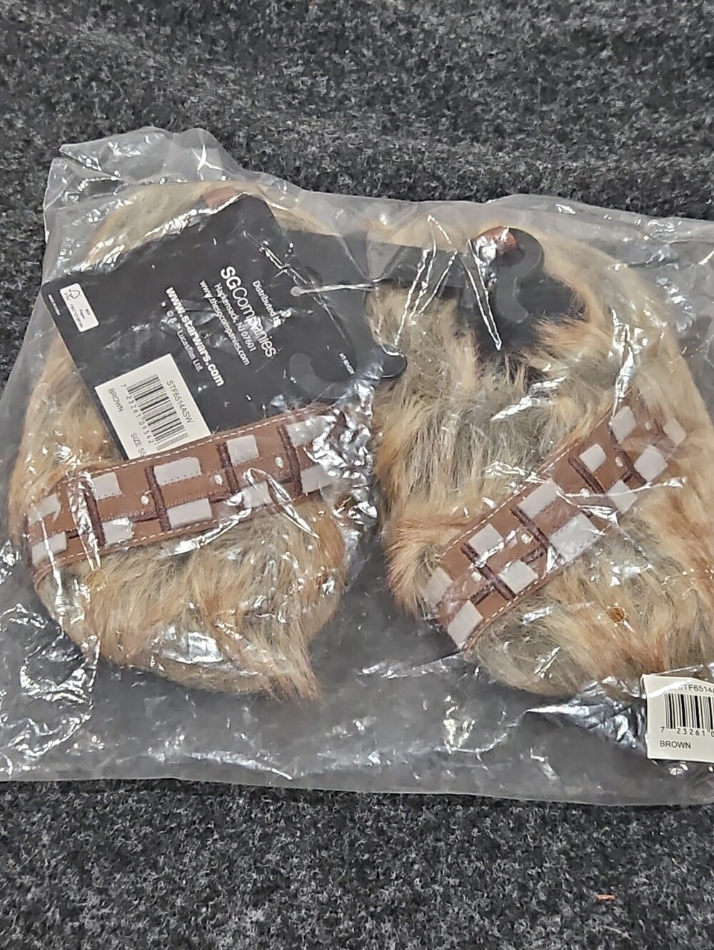 Disney Star Wars Chewbacca Slippers Toddler Size S 5-6 NWT